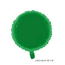 Folieballon Rond Groen - 46cm