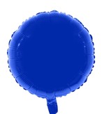 Folieballon Rond Blauw - 46cm
