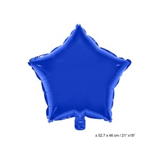 Folieballon Ster Donkerblauw - 46cm