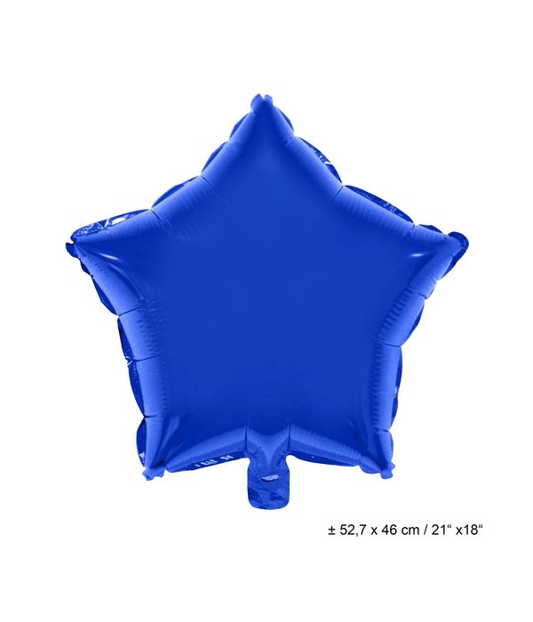 Folieballon Ster Donkerblauw - 46cm