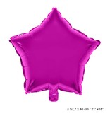 Folieballon Ster Fuchsia - 46cm