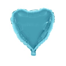 Folieballon Hart Lichtblauw - 46cm