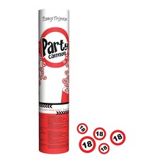 Confettikanon 18 jaar 20cm