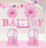 Decoratieset Babyshower It's A Girl - 10-Delig