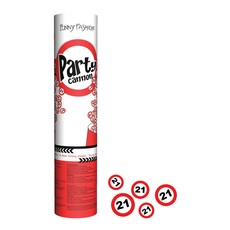 Confettikanon 21 jaar 20cm