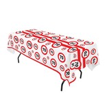 Tafelkleed verkeersbord 70 jaar