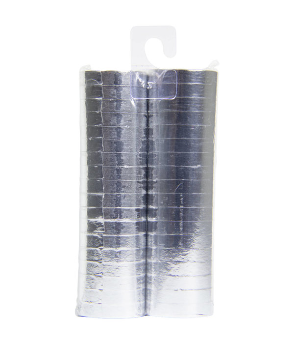 Serpentine metallic zilver - 2 rollen