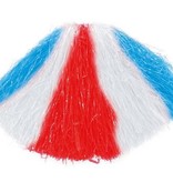 Cheerleader pompom rood-wit-blauw
