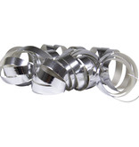 Serpentine metallic zilver - 2 rollen