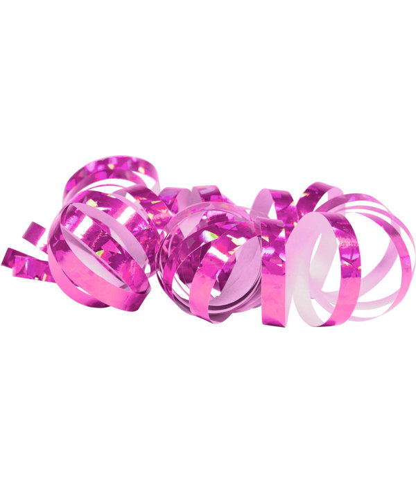 Roze Holografische Serpentines  - 2 stuks