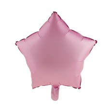 Folieballon Ster Chroom Roze - 46cm