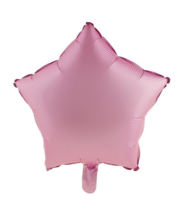 Folieballon Ster Chroom Roze - 46cm