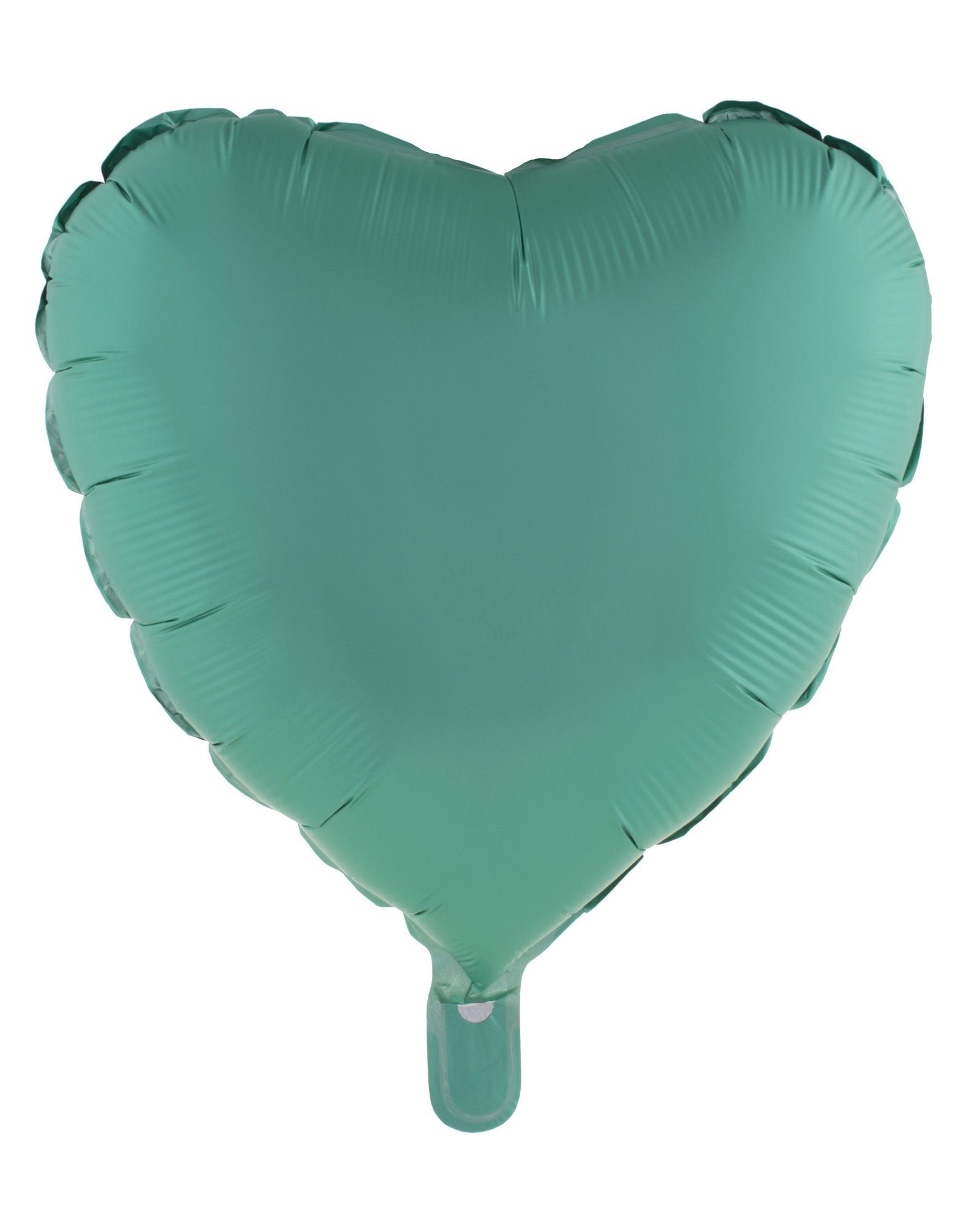 Folieballon Hart Chroom Groen - 46cm
