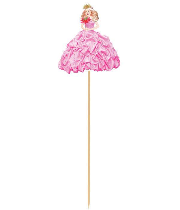 Partyprikkers Prinses 20cm 8 stuks