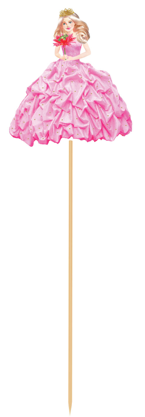 Partyprikkers Prinses 20cm 8 stuks afbeelding
