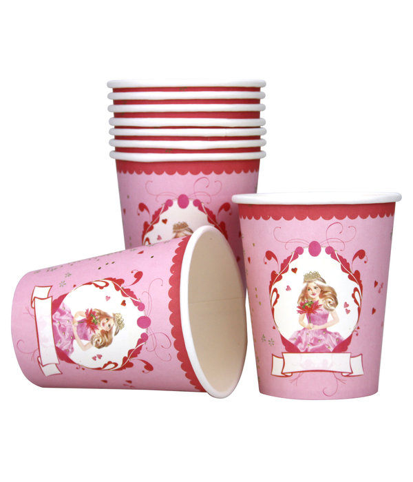 Bekers Prinses hotstamp 8 stuks