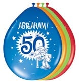 50 Jaar Abraham Ballonnen - 8 stuks