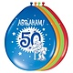 50 Jaar Abraham Ballonnen - 8 stuks