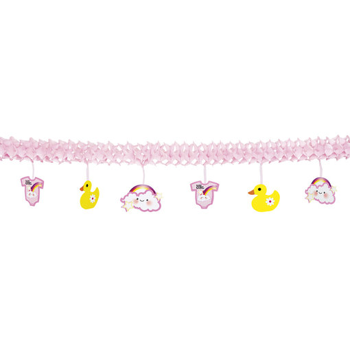 Roze Geboorteslinger Meisje - 4 Meter