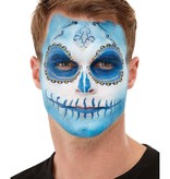 Make-up set Day of the Dead blauw wit