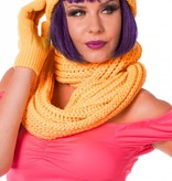 Sjaal rond neon oranje