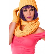 Sjaal rond neon oranje