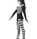 Vrouwelijke Pierrot kostuum Halloween