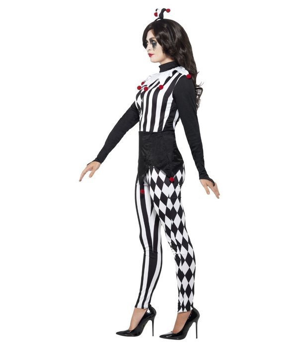 Vrouwelijke Pierrot kostuum Halloween