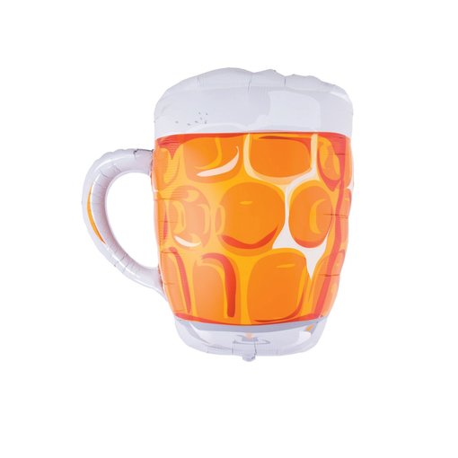 Folieballon Bierglas groot 100cm