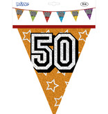 Holografische vlaggenlijn '50' (8 m)