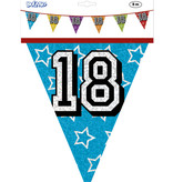 Holografische vlaggenlijn '18' (8 m)