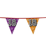 Holografische vlaggenlijn '18' (8 m)