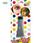 Glitter make up tube zilver creme