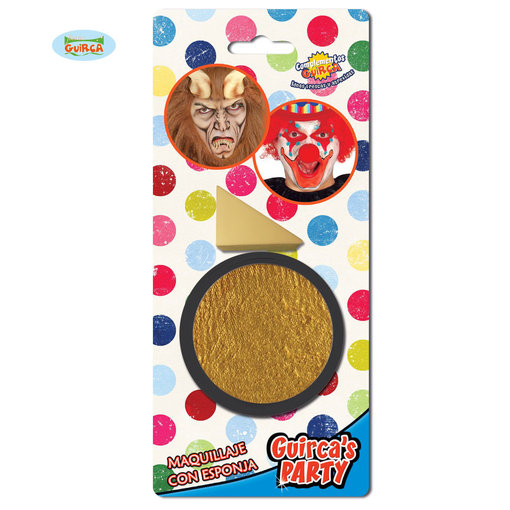 Gouden schmink doosje met sponsje