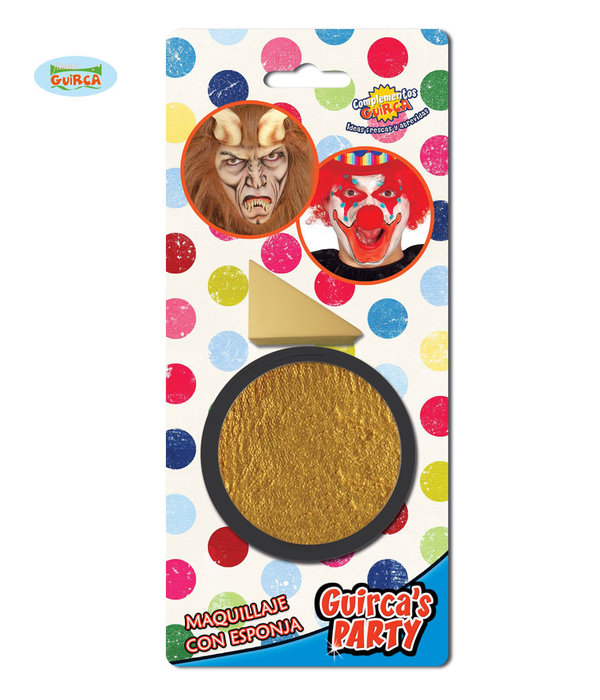 Gouden schmink doosje met sponsje