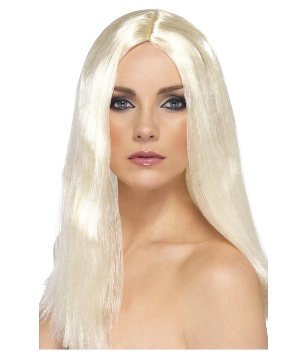 Showbizz Pruik Blond lang