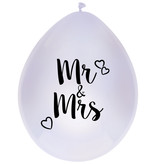 Ballonnen Mr & Mrs 30cm (6st)