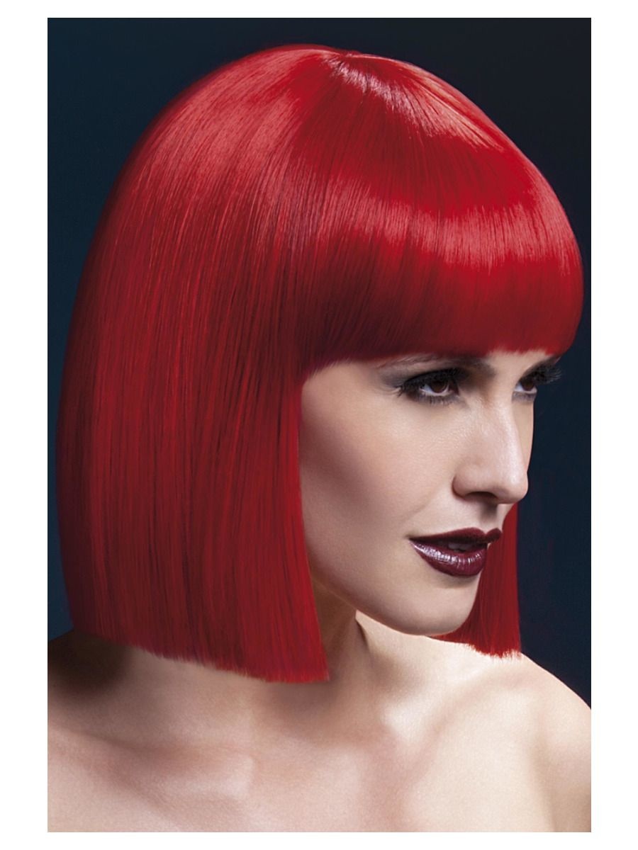 Professionele pruik kort Rood Lola afbeelding