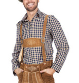 Tiroler blouse heren Taupe chique