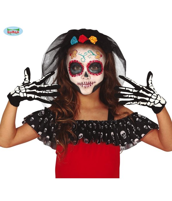 Skeletten handschoenen kind