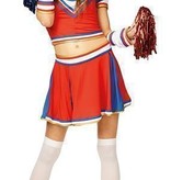 Cheerleader outfit dames 5-delig