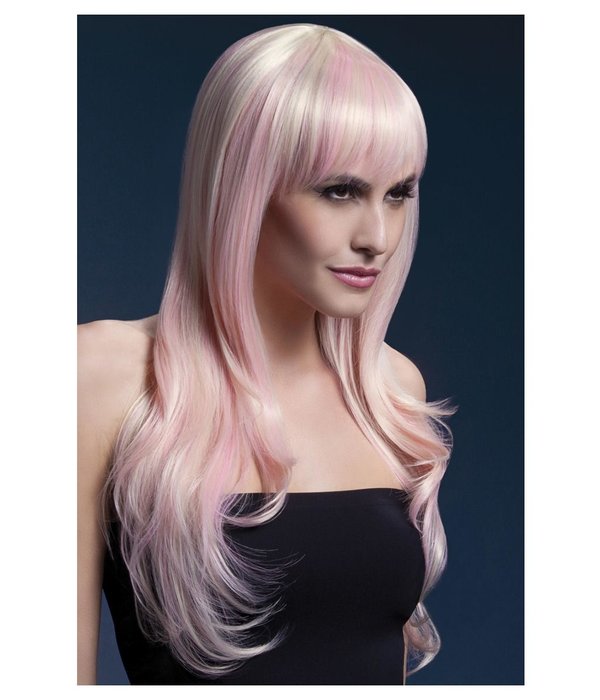 Professionele pruik lang blond candy Sienna
