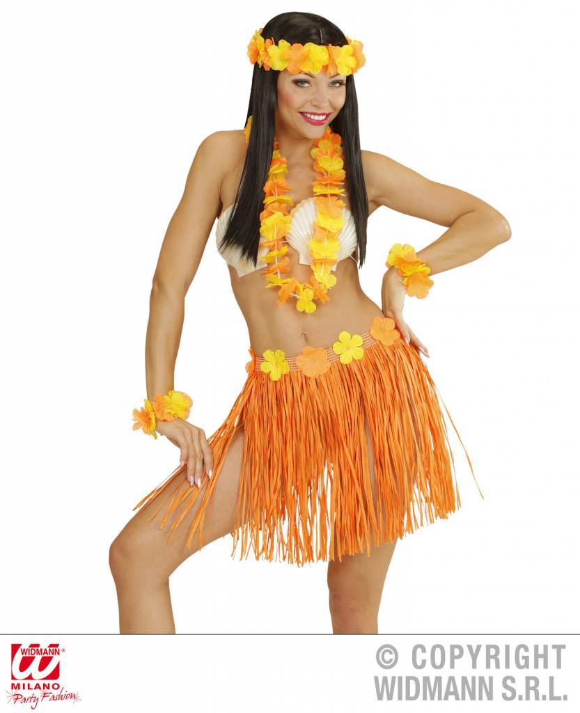 Hawaii set oranje afbeelding