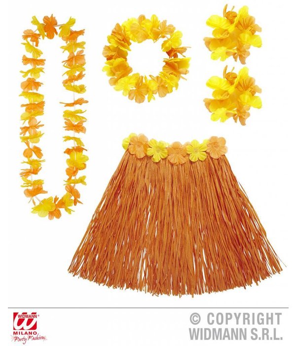 Hawaii set oranje