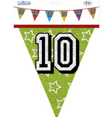 Holografische vlaggenlijn '10' (8 m)