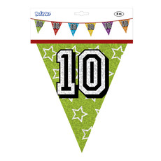 Holografische vlaggenlijn '10' (8 m)