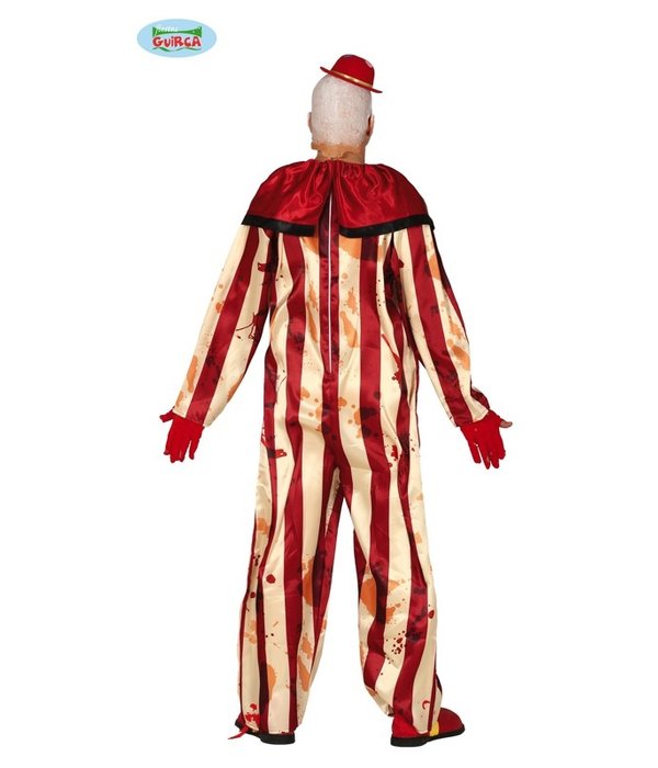 Gestreepte Killer Clown Jumpsuit
