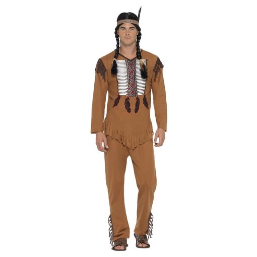 Inheemse Amerikaanse Indiaan kostuum man