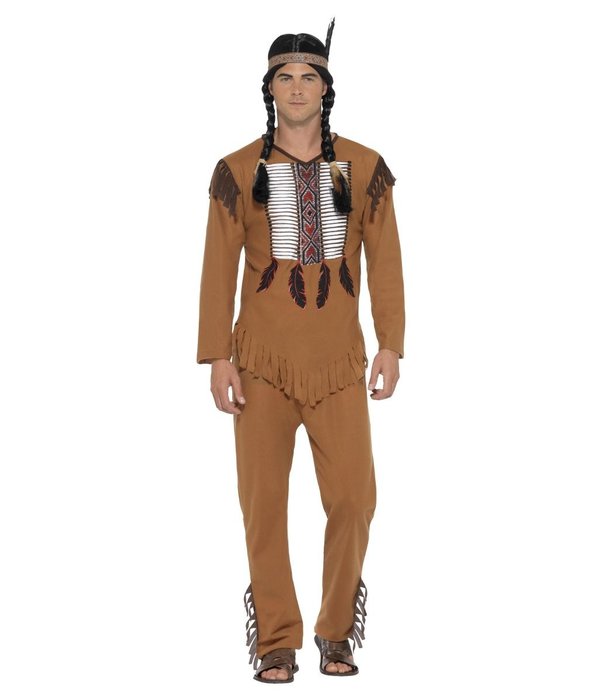Inheemse Amerikaanse Indiaan kostuum man