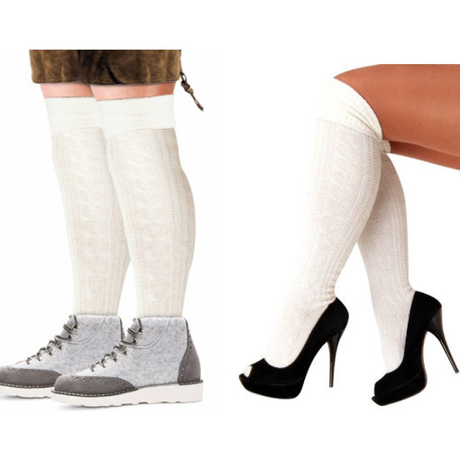 Tiroler sokken wit